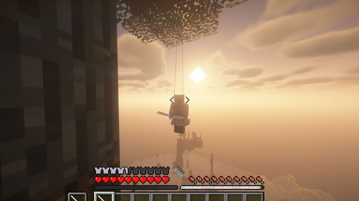 Three-dimensional mobile device but in Minecraft