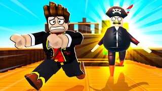 Kena Kejar Denga Lanun Buncit!!! [ESCAPE THE CORRUPT CAPTAIN! (SCARY OBBY)] (Roblox Malaysia)