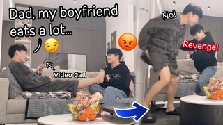 My Boyfriend Hear Me GOSSIPING Behind His Back With My Dad *FUNNY PRANK*