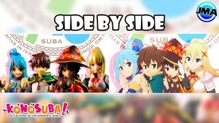 Konosuba OP 2 "TOMORROW" by Machico side by side comparison! - Stop Motion / JM ANIMATION