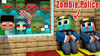 Monster School : Escape Evil Police The Security City - Minecraft Animation