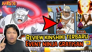 REVIEW HERO BARI KINSHIKI DAN EVENT GRATIS NINJA A BISA PILIH SESUKA HATI naruto MOBILE FIGHTER