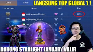 BORONG STARLIGHT VALIR! LANGSUNG JADI TOP GLOBAL 1! + DAPAT SKIN LEGEND ALUCARD! MOBILE LEGENDS