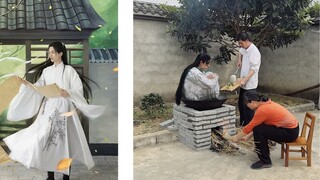 Seberapa dalam halamannya? Panaskan minyak, bawang bombai, jahe, dan bawang putih dalam wajan.