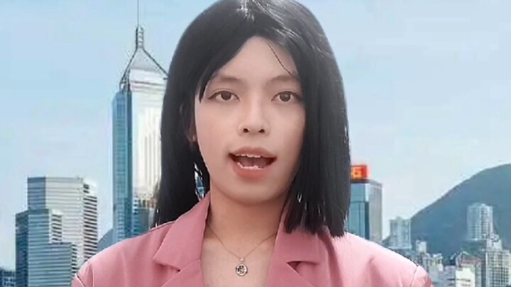Imitating news broadcasts from various parts of my country