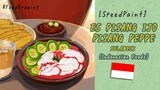[timelapse] Es Pisang Ijo dan Peppe Art - Foodlustration Naradera