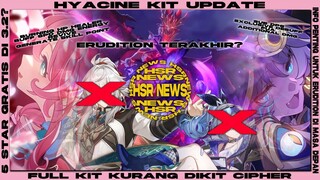 Dari Hyacine & Cipher hampir full kit sampai Anaxa erudition terakhir?! HSR NEWS | Honkai Star Rail