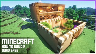 ⚒️[Minecraft Tutorial]: ULTIMATE SURVIVAL HOUSE | QUAD BASE