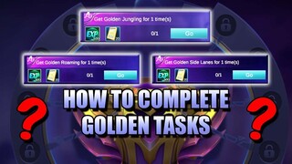 WHAT ARE GOLDEN SIDE LANES, GOLDEN JUNGLING AND GOLDEN ROAM TASKS?