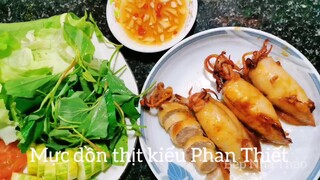 Cách làm mực dồn thịt thơm ngon hấp dẫn