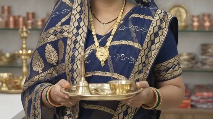 Brass Puja Thali Set