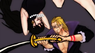 Shakky X Rayleigh One Piece Couple goals draw timelapse part 2