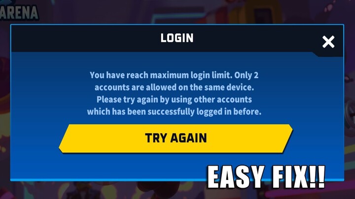 MAXIMUM LOGIN LIMIT BUG FIXED | Thetan Arena