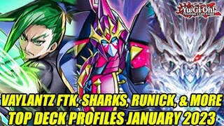 Vaylantz FTK, Sharks, Runick, & More! Yu-Gi-Oh! Top Deck Profiles January 2023