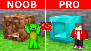 JJ Tunnel vs Mikey Tunnel Survival Tiny Battle in Minecraft Challenge - Maizen