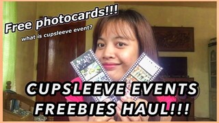 BTS CUPSLEEVE EVENTS FREEBIES HAUL!!! ANG DAMING FREE PHOTOCARDS!!!