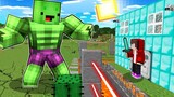 Mikey HULK vs Security House - Minecraft gameplay Thanks to Maizen JJ and Mikey