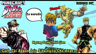 Cách Cài Addon Jojo Blizzare Adventure Bật Stand Chiến Đấu Cực Ngầu cho Mcpe 1.16 | KIDING MC