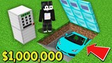 ถ้าเกิด!? บ้านจอดรถ $1 เหรียญ VS บ้านจอดรถ $1,000,000 เหรียญ - Minecraft ไทย