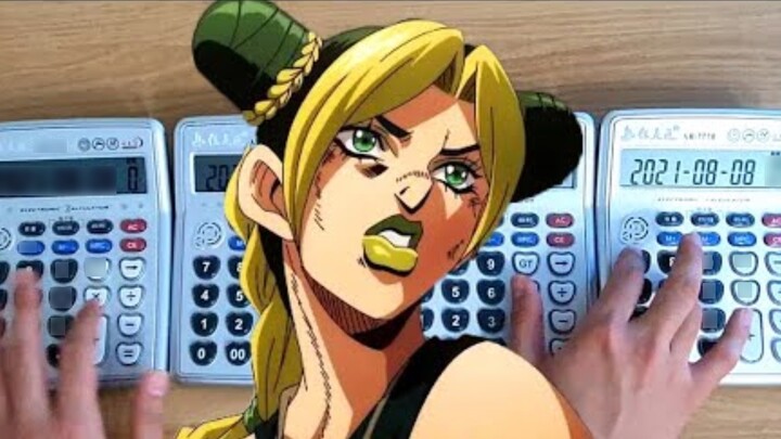 Play JoJo's Bizarre Adventure part6 - Stone Ocean "Jolyne's Theme" with 4 calculators