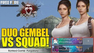 DUO GEMBEL VS SQUAD NEKAT BARBAR - RATAIN SEMUANYA DENGAN KARAKTER EVE !!! FREE FIRE INDONESIA