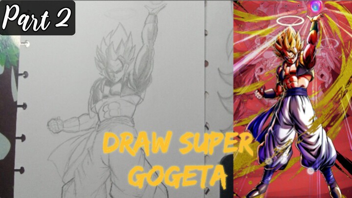 Sudah Berakhir Janemba, Aku Akan Mengalahkan mu! | How to Draw Super Gogeta (Half Body Shading)(BnW)