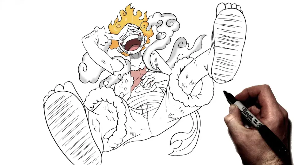 Học vẽ Luffy Snakeman Đảo hải tặc  DRAWING LUFFY SNAKEMAN  TUTORIAL  DRAW STEP BY STEP  YouTube