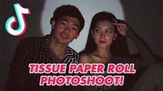 TIKTOK TISSUE PAPER ROLL PHOTOSHOOT CHALLENGE | WE DUET