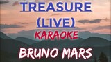 TREASURE (LIVE) - BRUNO MARS (KARAOKE VERSION)