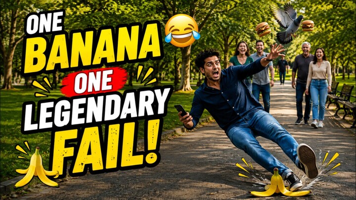 The Banana Slip Disaster! 😂🍌