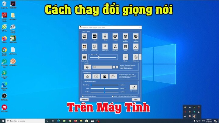 Phần mềm thay đổi giọng nói trên máy tính PC, laptop | Phần mềm chỉnh giọng nam nữ