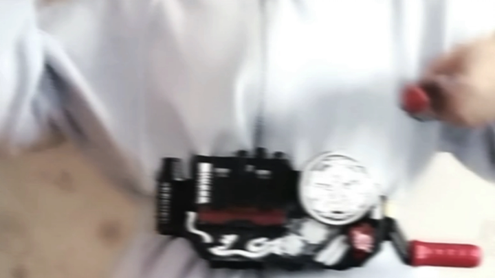 A girl stays up late at night, refusing to sleep and just playing with toys at home.