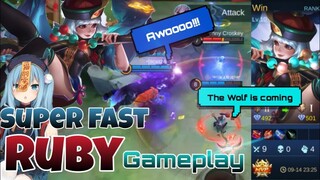 When Top 1 Duo Seniors Plays Rank Game | Super Fast Ruby Gameplay | Mobile Legend