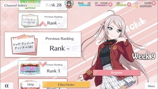 SIFAS Idol Channel Rankings [WW Week 10]