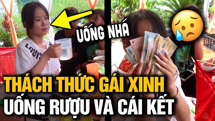 Em gái 12 Lạng Sơn mãi đỉnh, uống nguyên BÌNH RƯỢU trong chớp mắt ắm ngay cả MỚ TIỀN về nhà