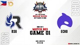RSG vs ECHO Game 01 | MPLPH S10 Week 4 Day 2 | Rsg Philippines vs Echo Esports