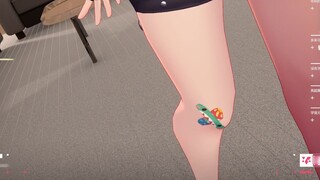 【Theresa】Sasha responded to the barrage and showed her leg model