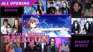 A Certain Scientific Railgun ALL OPENING 1-6 + OVA || REACTION MASHUP