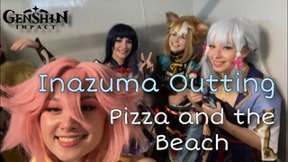 Inazuma Gets Pizza and Goes to the Beach | Genshin Impact Cosplay