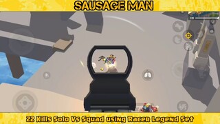 Sausage Man 22 Kills - Insane Solo Gameplay! with Mecha #1