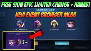 GRATIS EPIC LIMITED CHANGE & HANABI DI EVENT TERBARU MOONTON | MOBILE LEGENDS BANG BANG