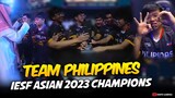 TEAM PHILIPPINES is your IESF 2023 ASIAN CHAMPIONS . . . 🏆