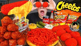 ASMR MUKBANG 치토스 피자 핫도그 & 양념 치킨먹방! CHEETOS CHEESE PIZZA & FRIED CHICKEN & HOT DOG EATING SOUND!