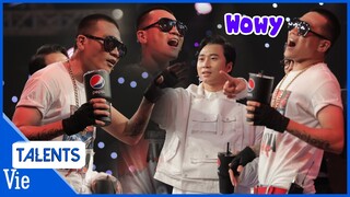 "Chúa hề Rap Việt" Wowy với những pha tấu hài cực mặn cực cồng kềnh cùng Trấn Thành, Rhymastic