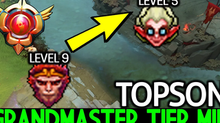 TOPSON ราชาลิง ปรมาจารย์ระดับกลางทำลายเกมผับ Dota 2