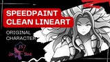 《SPEEDPAINT》Menggambar Original Character Anime dengan Style Clean Lineart 😱 ✨️