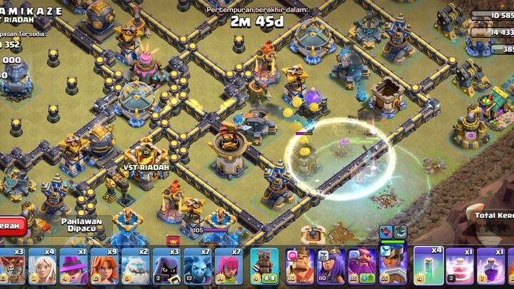 TH18 Attack 🔥 Strategi Ini Bikin Base Rata!