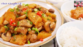 KHO CHAY theo cách làm này ăn Bún hay Cơm rất ngon, Món Chay ngon, NẤM KHO THƠM VEGAN by Vanh Khuyen