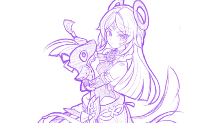 Draw the fruit first, then the clothes, but it’s Xiatelili 🥰