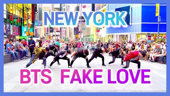 [KPOP IN PUBLIC | NY Times Square] BTS (방탄소년단) - Fake Love Dance Cover 뉴욕 타임스퀘어